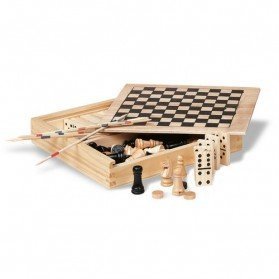 4 juegos en caja de madera Trikes