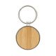 Llavero redondo zinc reciclado bambú