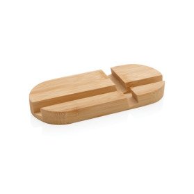 Soporte bambú tablet y teléfono