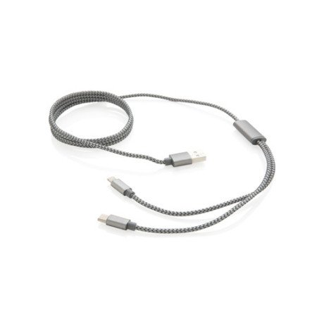 Cable 3 en 1 trenzado