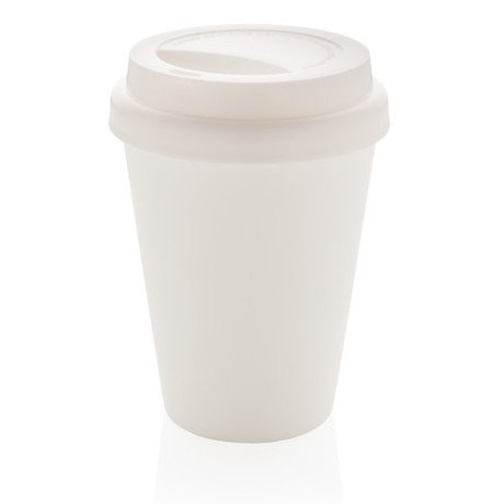 Taza café reutilizable doble pared