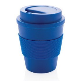 Taza café reutilizable tapa rosca
