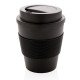 Taza café reutilizable tapa rosca
