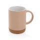 Taza cerámica base corcho 280 ml.