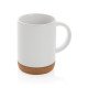 Taza cerámica base corcho 280 ml.