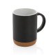Taza cerámica base corcho 280 ml.
