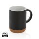 Taza cerámica base corcho 280 ml.