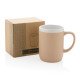 Taza cerámica borde blanco 300 ml.