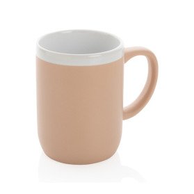 Taza cerámica borde blanco 300 ml.