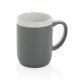 Taza cerámica borde blanco 300 ml.