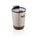 Taza café corcho y acero inoxidable GRS