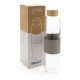 Botella Impact vidrio borosilicato bambú