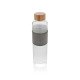 Botella Impact vidrio borosilicato bambú