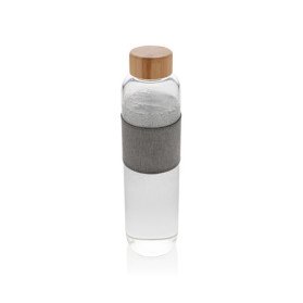 Botella Impact vidrio borosilicato bambú