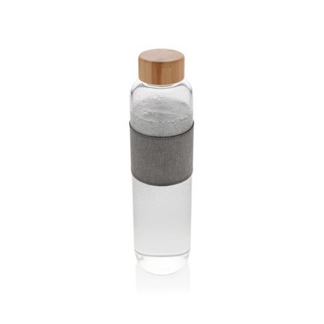 Botella Impact vidrio borosilicato bambú