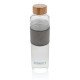 Botella Impact vidrio borosilicato bambú