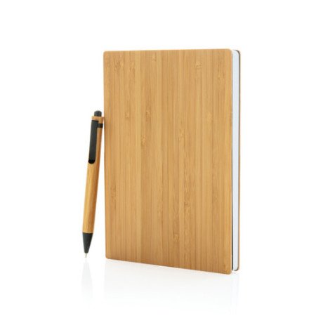 Juego libreta y bolígrafo A5 Bamboo