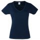 Camiseta Fruit of the Loom cuello de pico mujer