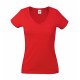 Camiseta Fruit of the Loom cuello de pico mujer