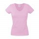 Camiseta Fruit of the Loom cuello de pico mujer