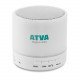 Altavoz circular Bluetooth LED Round White