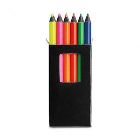 Caja 6 lápices colores Memling