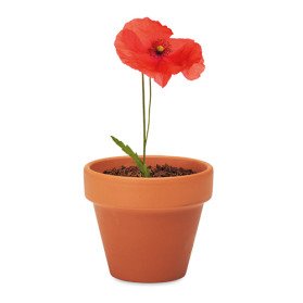 Maceta de terracota Red Poppy