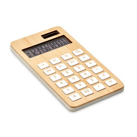 Calculadora bambú 12 dígitos Calcubim