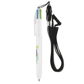 Bolígrafo BIC 4 Colours Fashion + Lanyard