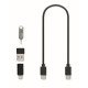 Kit con cable 3 en 1 y soporte Yapo+