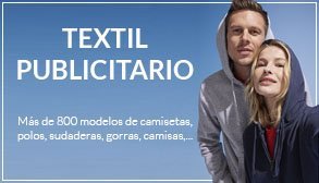 Textil Publicitario - Camisetas, polos, sudaderas, gorras,...